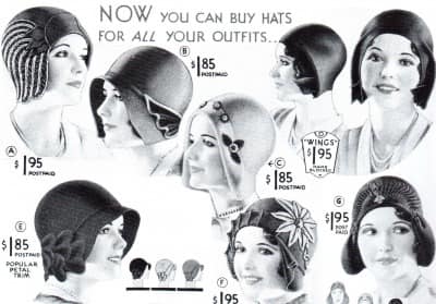 帽子の歴史、20世紀レディースの中でも
